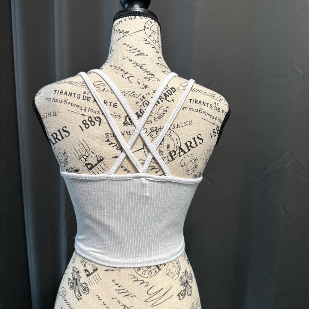 White Ribbed Tank - Picture 4 of 7